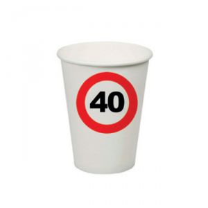 BICCHIERI 40 ANNI - TRAFFIC SIGN